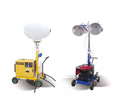 LSD手推式手摇升降移动照明车